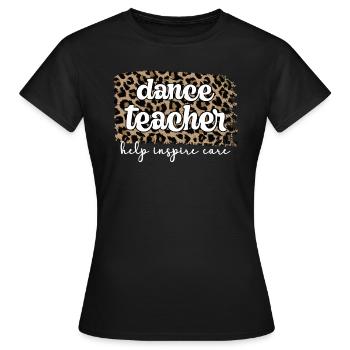 Reconnaissance de professeur de danse Cours de danse - T-shirt Femme - noir - Devant - AI Model Female 172 dark (172cm)