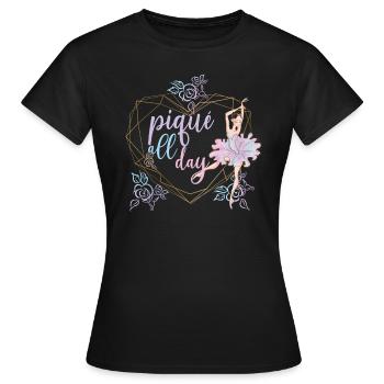 Danseuse de ballet ballerine danseuse de ballet - T-shirt Femme - noir - Devant - AI Model Female 172 dark (172cm)