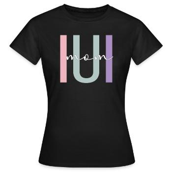 Stolze IUI Mama IUI Intrauterine Insemination Mama - Frauen T-Shirt - Schwarz - Vorne - AI Model Female 172 dark (172cm)