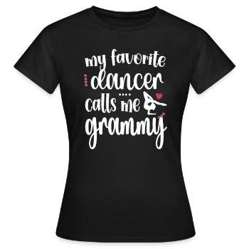 Fier Dance Grammy Grandma De Dancer Dance Grammy - T-shirt Femme - noir - Devant - AI Model Female 172 dark (172cm)