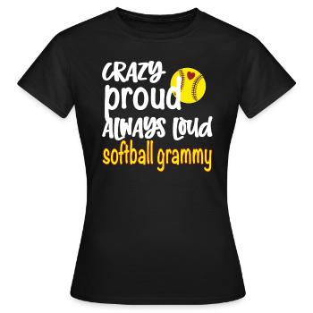 Grammy Oma Von Softballspieler Softball Grammy - Frauen T-Shirt - Schwarz - Vorne - AI Model Female 172 dark (172cm)