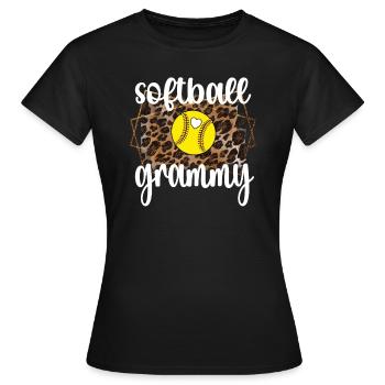 Grammy Oma Von Softballspieler Softball Grammy - Frauen T-Shirt - Schwarz - Vorne - AI Model Female 172 dark (172cm)
