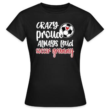 Grammy Grand-mère de joueur de football Grammy - T-shirt Femme - noir - Devant - AI Model Female 172 dark (172cm)