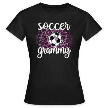 Grammy Oma Von Fußballspieler Fußball Grammy - Frauen T-Shirt - Schwarz - Vorne - AI Model Female 172 dark (172cm)