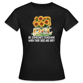 Technicien en soins aux patients Soins aux patients PCT - T-shirt Femme - noir - Devant - AI Model Female 172 dark (172cm)