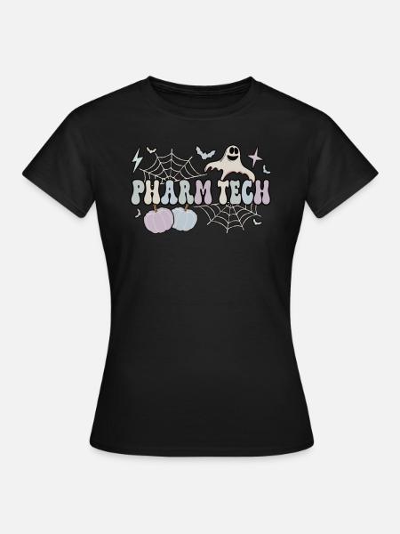 Pharmacy Technologist Halloween Pharmacy Tech - Frauen T-Shirt - Schwarz