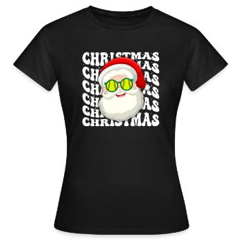 Softball Noël Joueur de softball Cadeau de Noël - T-shirt Femme - noir - Devant - AI Model Female 172 dark (172cm)