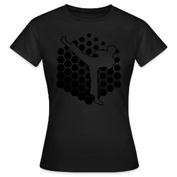Kickboxer Hommes Kickboxing Kickboxing Kickboxing - T-shirt Femme - noir - Devant - AI Model Female 172 dark (172cm)