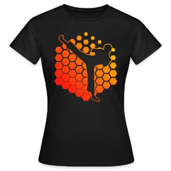 Kickboxing Hommes Kickboxing Kickboxer Kickboxing - T-shirt Femme - noir - Devant - AI Model Female 172 dark (172cm)