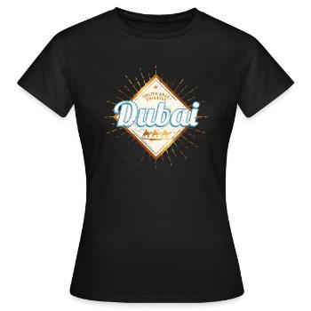 Dubaï Émirats arabes unis Vintage Émirats arabes unis - T-shirt Femme - noir - Devant - AI Model Female 172 dark (172cm)