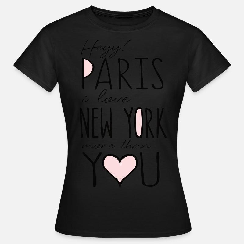 Paris - Frauen T-Shirt - Schwarz