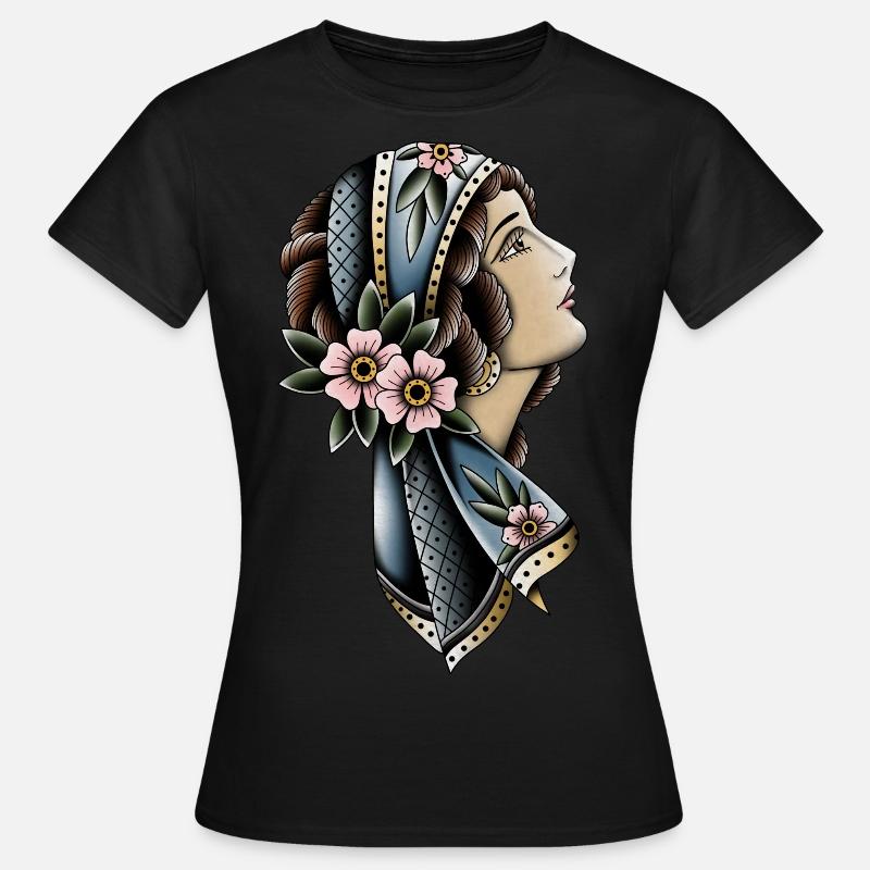 Gitane Tattoo OldSchool - T-shirt Femme - noir