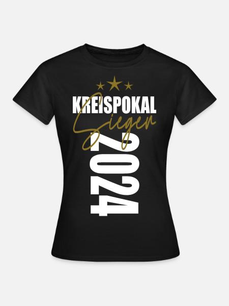 Kreispokal Sieger 2024 - Frauen T-Shirt - Schwarz