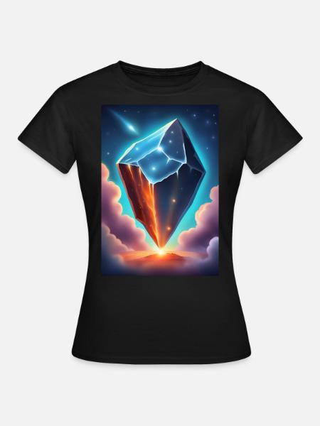 Eisiger Meteor - Frauen T-Shirt - Schwarz