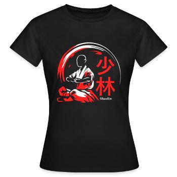 Arts martiaux Shaolin - T-shirt Femme - noir - Devant - AI Model Female 172 dark (172cm)