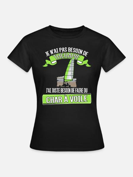 Char à voile - T-shirt Femme - noir