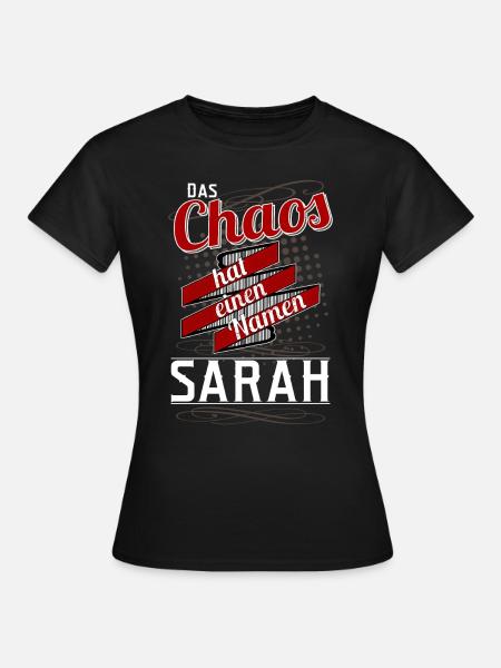 Sarah - Frauen T-Shirt - Schwarz