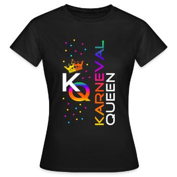 Carnival Queen - Women's T-Shirt - black - Front - AI Model Female 172 dark (172cm)