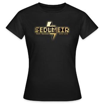 SEDLMEIR DE PRUSSE AVEC AMOUR - T-shirt Femme - noir - Devant - AI Model Female 172 dark (172cm)
