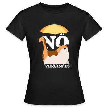 Noe Einfach Noe Böse Katze für Katzen Mami Cat Mom - Frauen T-Shirt - Schwarz - Vorne - AI Model Female 172 dark (172cm)