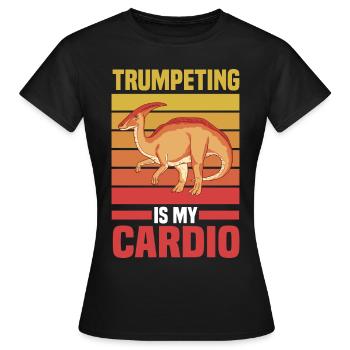 Dinos - Women's T-Shirt - black - Front - AI Model Female 172 dark (172cm)