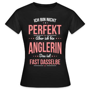 Je ne suis pas parfait, mais je suis un pêcheur - T-shirt Femme - noir - Devant - AI Model Female 172 dark (172cm)