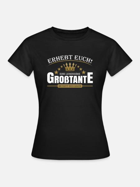 Legendäre Großtante - Frauen T-Shirt - Schwarz