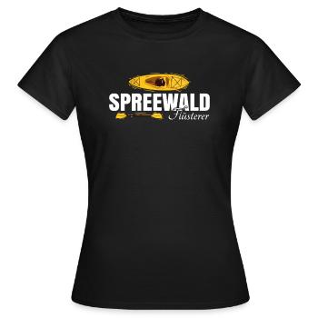Spreewald Flüsterer - Frauen T-Shirt - Schwarz - Vorne - AI Model Female 172 dark (172cm)