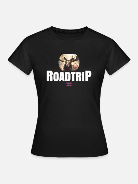 Norwegen Roadtrip - Frauen T-Shirt - Schwarz