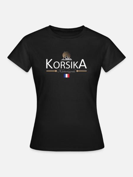 Korsika Klettern - Frauen T-Shirt - Schwarz