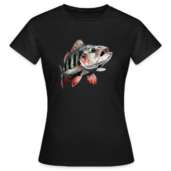Barsch - Frauen T-Shirt - Schwarz - Vorne - AI Model Female 172 dark (172cm)