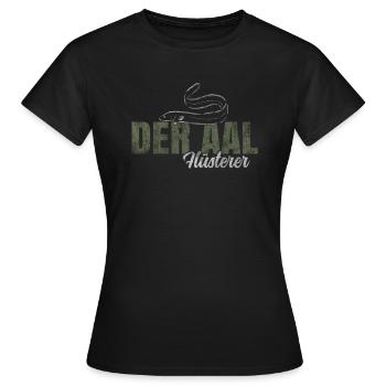 Der Aal Flüsterer - Frauen T-Shirt - Schwarz - Vorne - AI Model Female 172 dark (172cm)