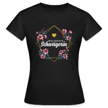 Weltbeste Schwägerin - Frauen T-Shirt - Schwarz - Vorne - AI Model Female 172 dark (172cm)