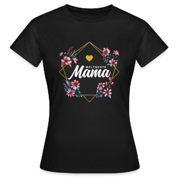 Weltbeste Mama - Frauen T-Shirt - Schwarz - Vorne - AI Model Female 172 dark (172cm)