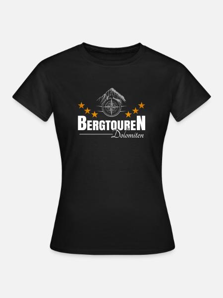 Bergtouren Dolomiten - Frauen T-Shirt - Schwarz