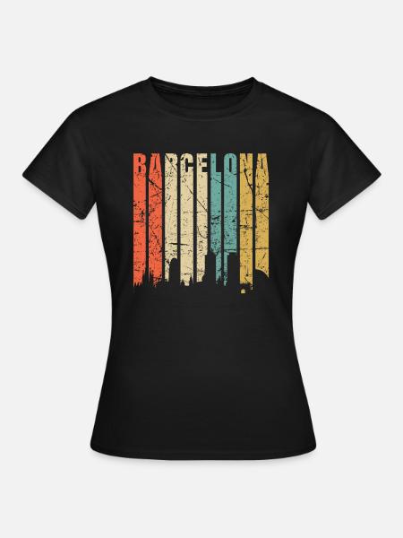 Barcelona - Frauen T-Shirt - Schwarz