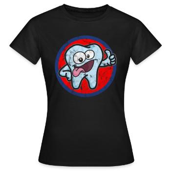 dent - T-shirt Femme - noir - Devant - AI Model Female 172 dark (172cm)