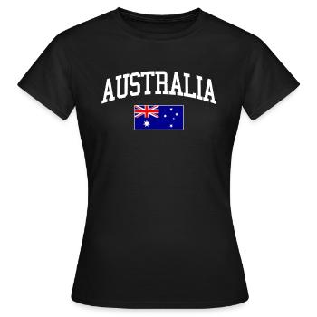 Australia Australia Australia - Women's T-Shirt - black - Front - AI Model Female 172 dark (172cm)