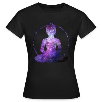 BUDDHA - Frauen T-Shirt - Schwarz - Vorne - AI Model Female 172 dark (172cm)