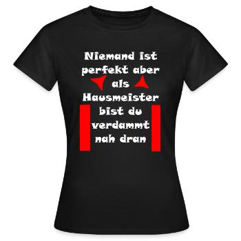 caretaker - Women's T-Shirt - black - Front - AI Model Female 172 dark (172cm)