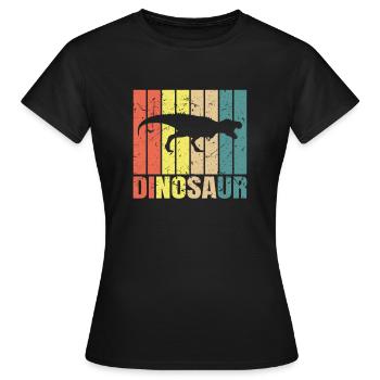 T-Rex - Women's T-Shirt - black - Front - AI Model Female 172 dark (172cm)