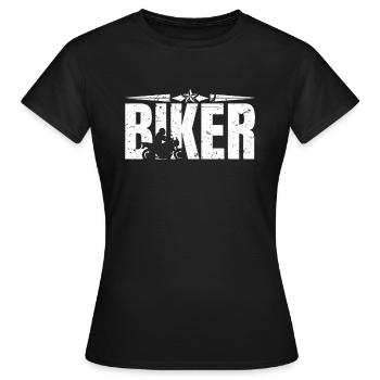 Biker - Women's T-Shirt - black - Front - AI Model Female 172 dark (172cm)