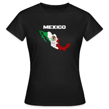 Mexiko - Frauen T-Shirt - Schwarz - Vorne - AI Model Female 172 dark (172cm)