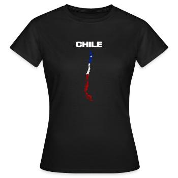 Chile - Frauen T-Shirt - Schwarz - Vorne - AI Model Female 172 dark (172cm)