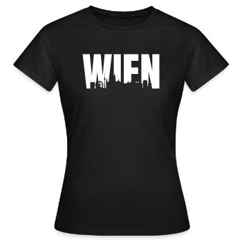 Vienne - T-shirt Femme - noir - Devant - AI Model Female 172 dark (172cm)