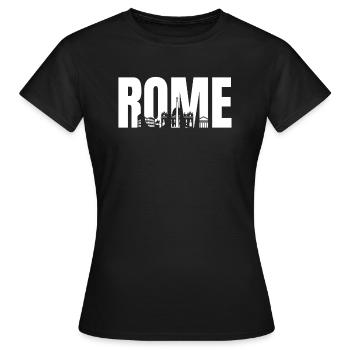Rom - Frauen T-Shirt - Schwarz - Vorne - AI Model Female 172 dark (172cm)