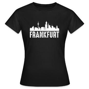 Francfort - T-shirt Femme - noir - Devant - AI Model Female 172 dark (172cm)