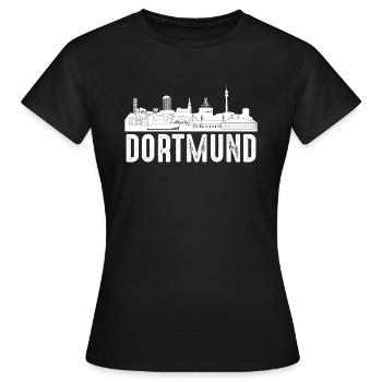 Dortmund - T-shirt Femme - noir - Devant - AI Model Female 172 dark (172cm)