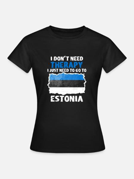 Estland - Frauen T-Shirt - Schwarz