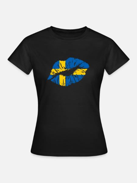 Schweden - Frauen T-Shirt - Schwarz